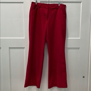 Worthington red dress pants size 14